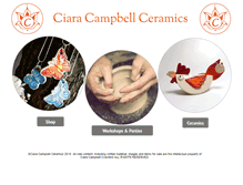 Tablet Screenshot of ciaracampbellceramics.com